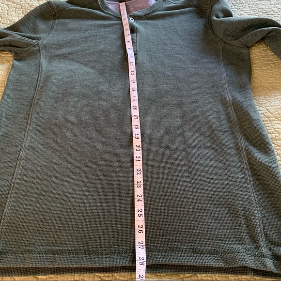 Eddie Bauer Green Henley Shirt - Tall Large - Picture 5 of 9